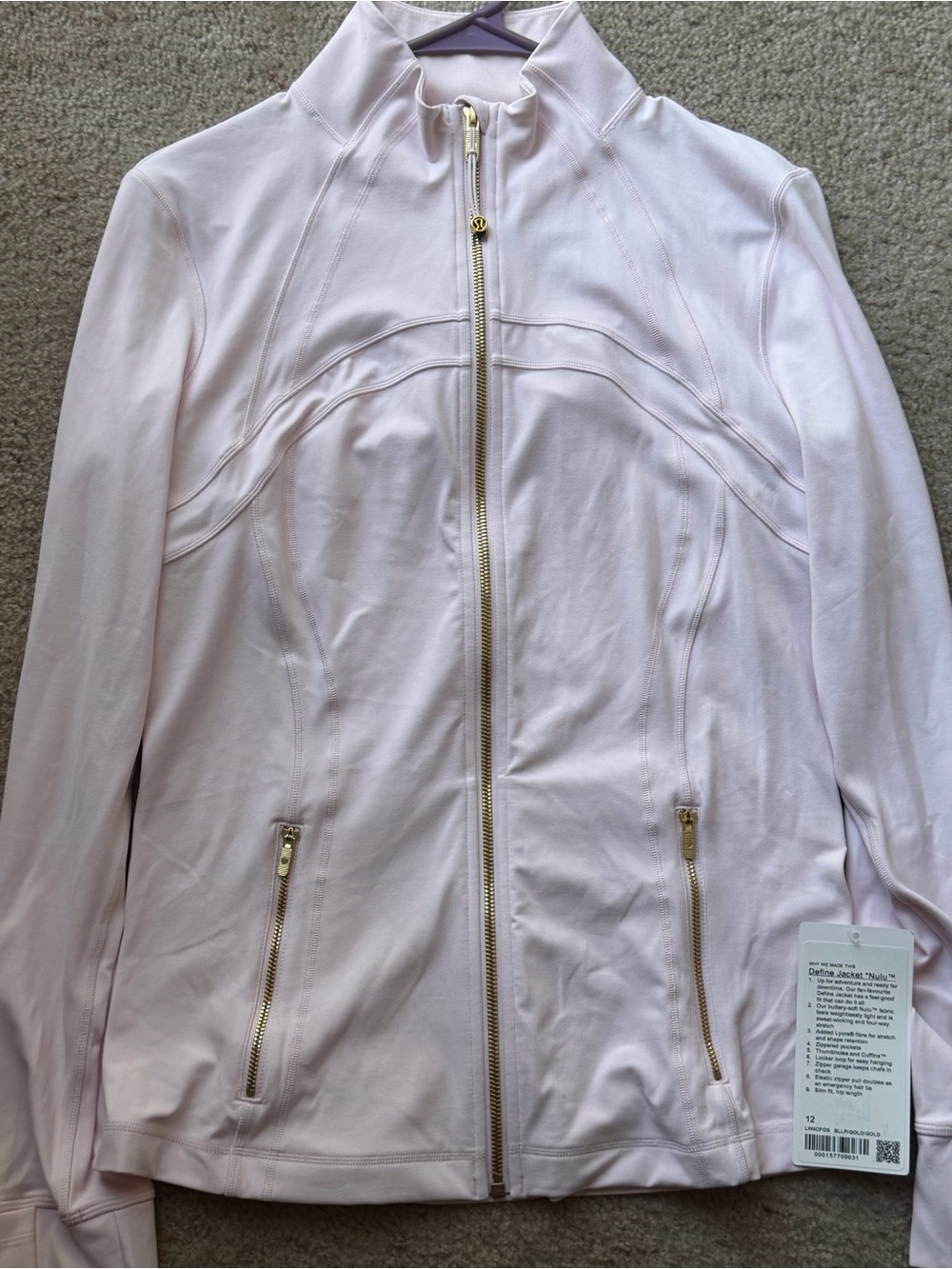 Lululemon Blissful Pink with gold hardware *NWT* Size: 12